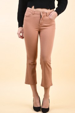 Blugi Dama Only Kenya Life Mid Sweet Flared Col Camel